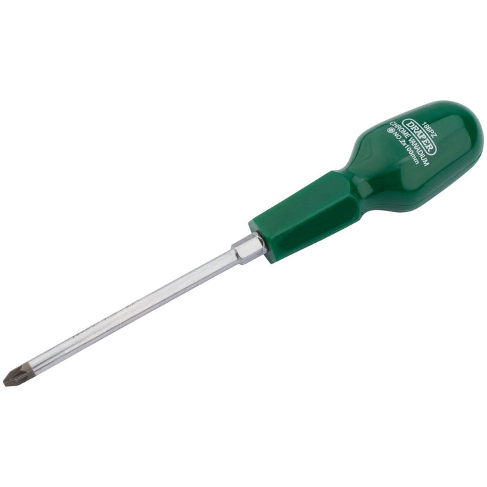 Draper PZ Type Cabinet Pattern Screwdriver, No.2 x 100mm 14087 Draper - Town Tools 