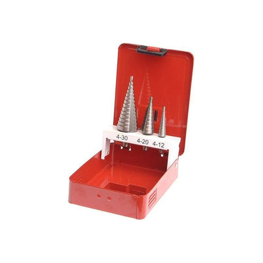 Faithfull HSS Step Drill Bit Set of 3 4-30mm Faithfull - Town Tools