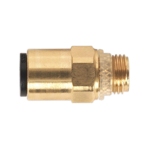 Sealey Brass SuperThread Straight Adaptor 6mm x 1/8"BSP Pack of 2 (John Guest Sp Sealey - Town Tools 