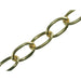 Faithfull Oval Chain 2.3mm x 10m Polished Brass Faithfull - Town Tools