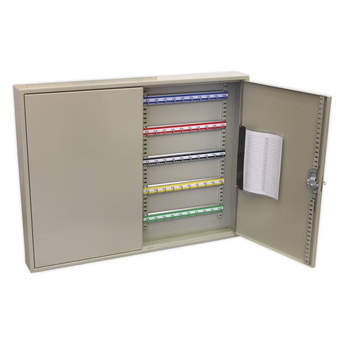 Sealey Key Cabinet 100 Key Capacity Wide SKC100W Sealey - Town Tools 
