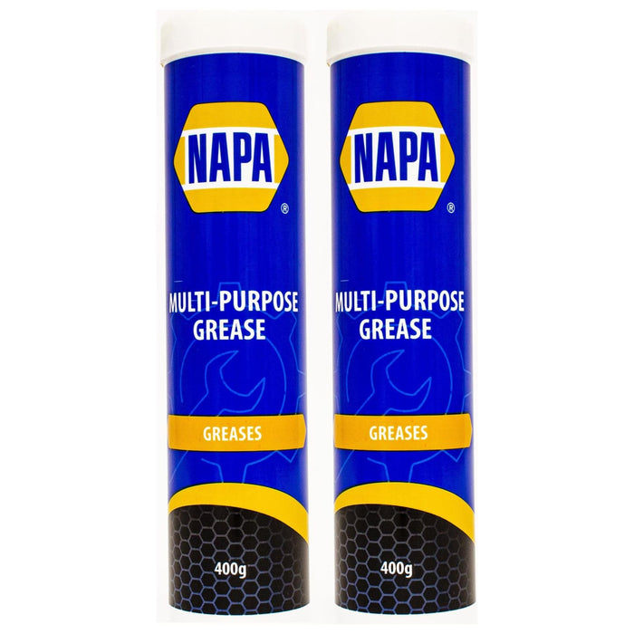 2x NAPA Multi Purpose Cartridge Grease 400g Cartridge Tube LM2