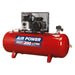 Sealey Air Compressor 200L Belt Drive 3hp with Cast Cylinders SAC2203B Sealey - Town Tools 