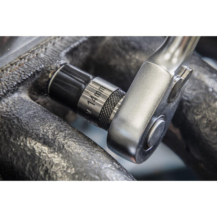 Sealey Premier Black Premier Black Lock-On Socket Set 1/2"Sq Drive 13pc AK2742B Sealey Premier Black - Town Tools 