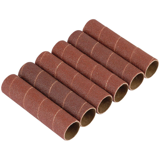 Draper Aluminium Oxide Sanding Sleeves for 10773, 25.5mm (Pack of 6) 25188 Draper - Town Tools 