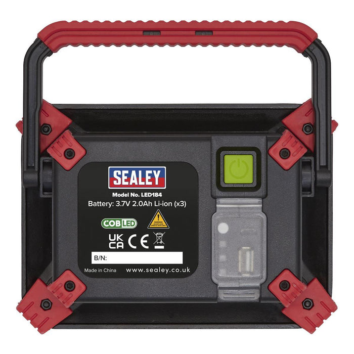 Sealey Rechargeable Portable Floodlight & Power Bank 20W COB LED LED184 Sealey - Town Tools 