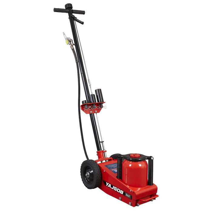 Sealey Air Operated Single Stage Trolley Jack 50 Tonne YAJ50B Sealey - Town Tools 