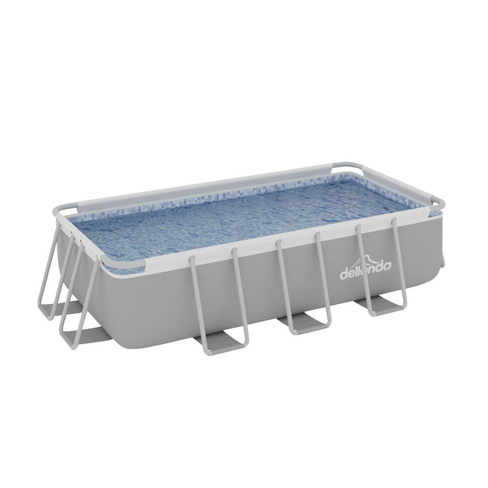 Dellonda Deluxe Steel Frame Swimming Pool with Filter Pump 13ft DL21