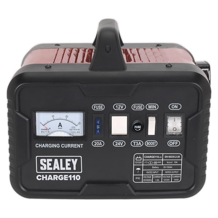 Sealey Battery Charger 14Amp 12V/24V 230V CHARGE110