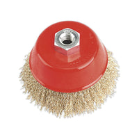 Sealey Brassed Steel Cup Brush100mm M14 x 2mm CBC100