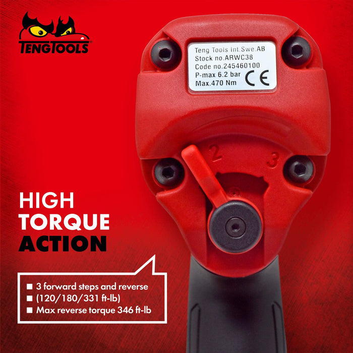 Teng Tools 3/8" Composite Air Impact Wrench Teng Tools - Town Tools 