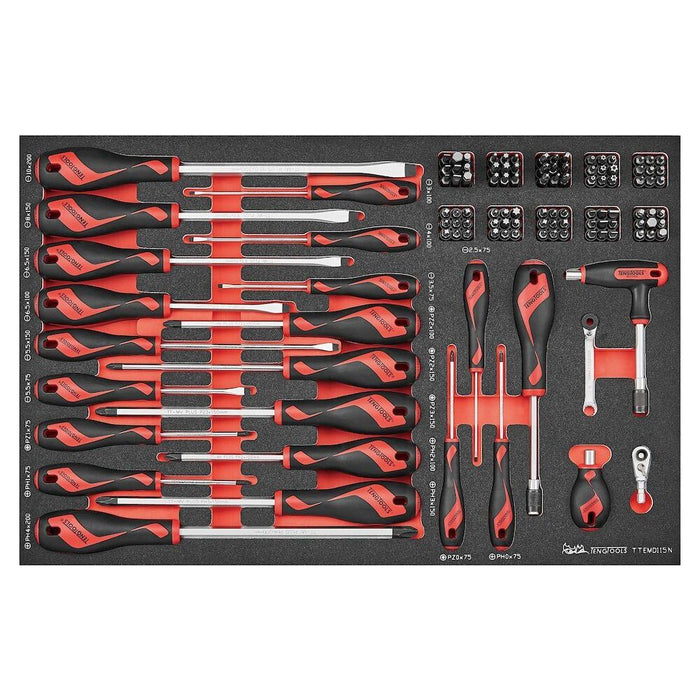 Teng Tools Mixed driver and bits set FOAM4X4 115 pieces Teng Tools - Town Tools 