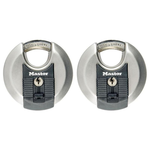 Master Lock Excell™ Stainless Steel Discus 70mm Padlock Keyed Alike x 2 Master Lock - Town Tools