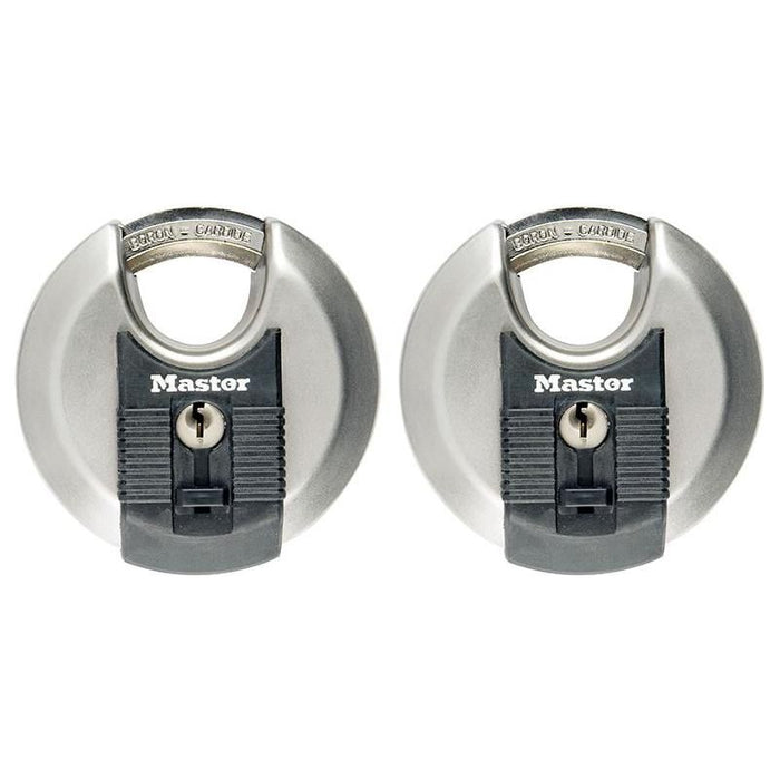 Master Lock Excell™ Stainless Steel Discus 70mm Padlock Keyed Alike x 2 Master Lock - Town Tools