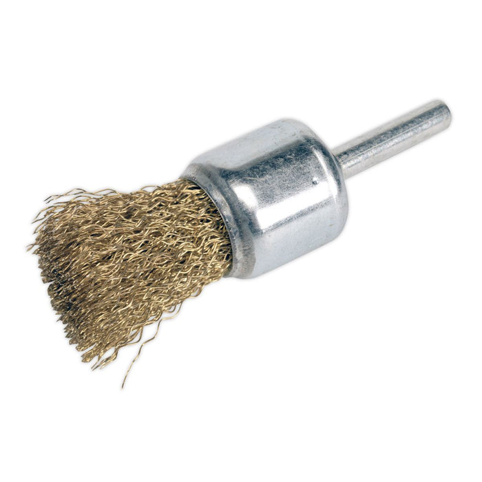 Sealey Flat Top Crimped Wire Decarbonising Brush 25mm VS1803 Sealey - Town Tools 