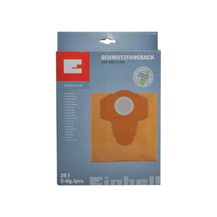 Einhell Dust Bags For Vacuums Pack of 5 Einhell - Town Tools