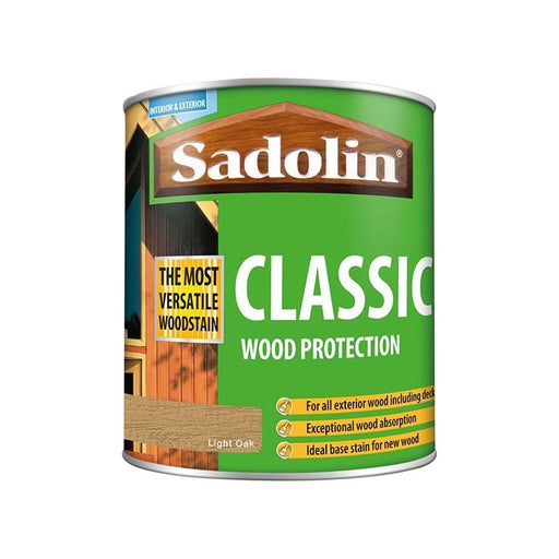 Sadolin Classic Wood Protection Light Oak 1 litre Sadolin - Town Tools