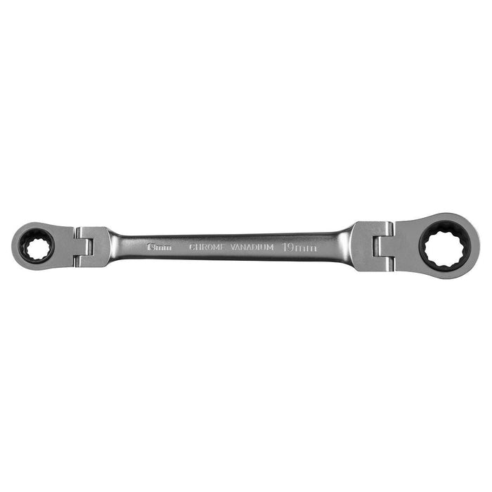 Sealey Ratchet Ring Spanner 4-in-1 Flexi-Head Reversible Metric Platinum Series Sealey - Town Tools 