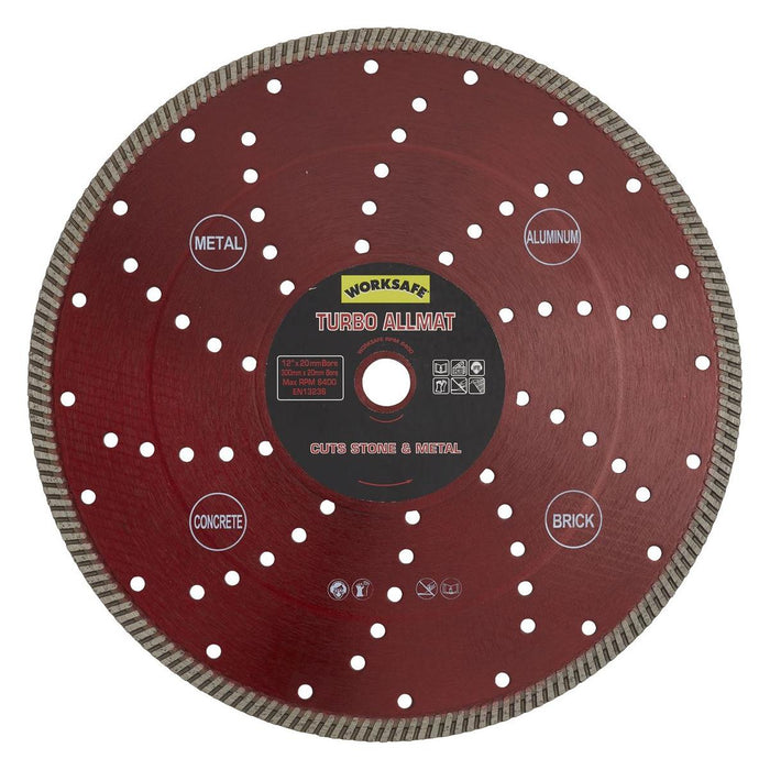 Sealey Turbo Allmat Diamond Blade300 x20mm WDTA300 Sealey - Town Tools 