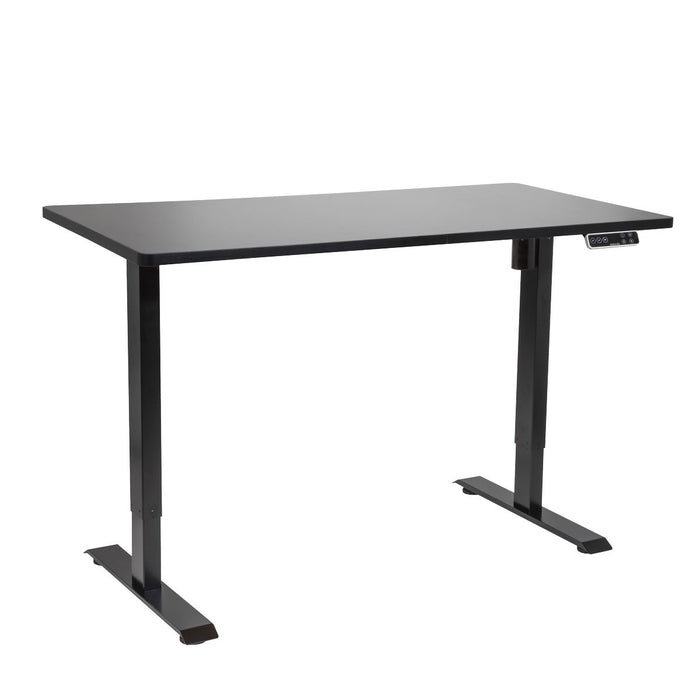 Dellonda Black Electric Height Adjustable Standing Desk Memory Quiet 1400x700mm