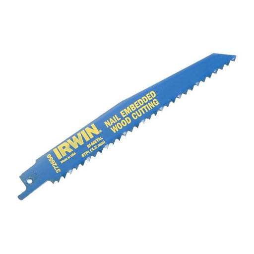 Irwin® 956R Sabre Saw Blade Nail Embedded Wood Cutting 225mm Pack of 5 IRWIN® - Town Tools