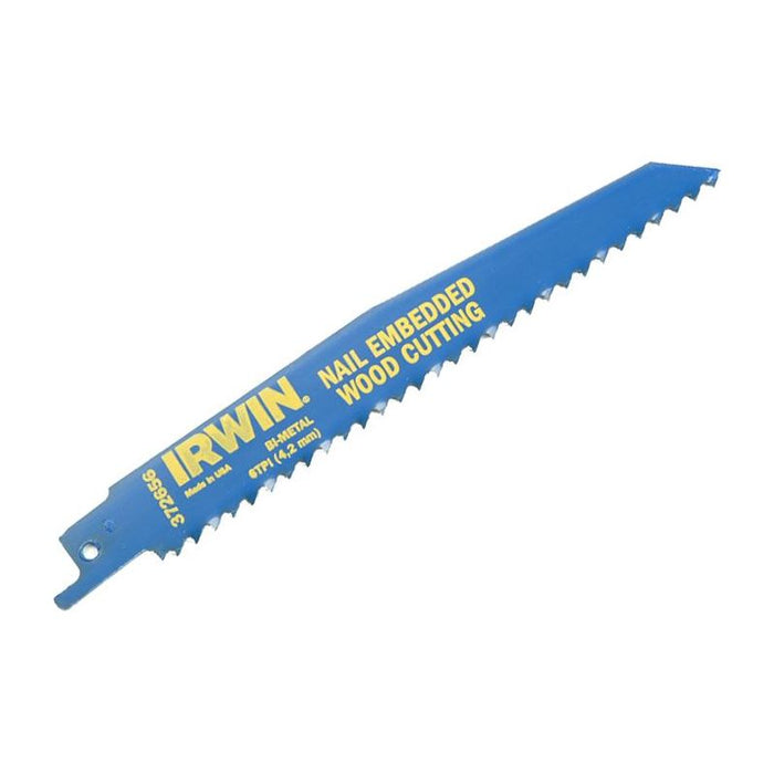 Irwin® 956R Sabre Saw Blade Nail Embedded Wood Cutting 225mm Pack of 5 IRWIN® - Town Tools