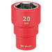 Draper XP1000 VDE Socket, 3/8" Sq. Dr., 20mm Draper - Town Tools