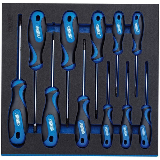 Draper TX-STAR Security Soft Grip Screwdriver Set in 1/2 Drawer EVA Insert Tray Draper - Town Tools 