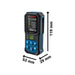 Bosch GLM 50-27 CG Professional Laser Measure & Adaptor Bosch - Town Tools