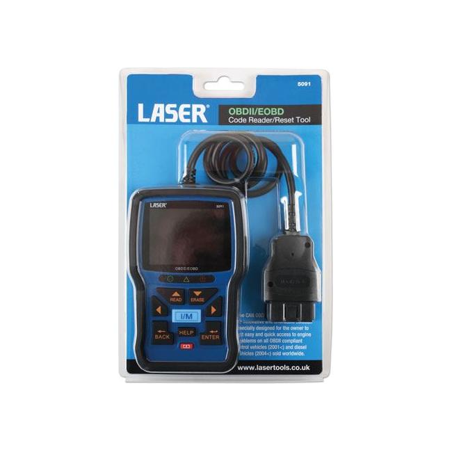 Laser OBDII/EOBD Code Reader & Reset Tool 5091 Laser - Town Tools 