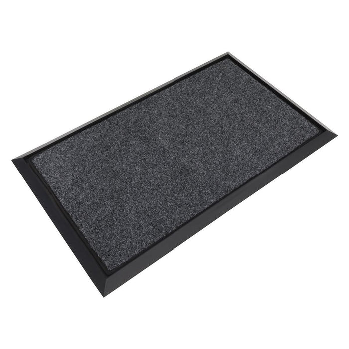 Sealey Rubber Disinfection Mat With Removable Polyester Carpet 450 x 750mm DRM01 Sealey - Town Tools 