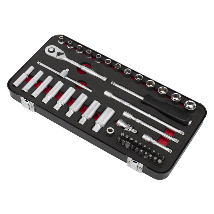 Sealey Premier Platinum Premier Platinum Socket Set 1/4"Sq Drive 49pc AK7920 Sealey Premier Platinum - Town Tools 