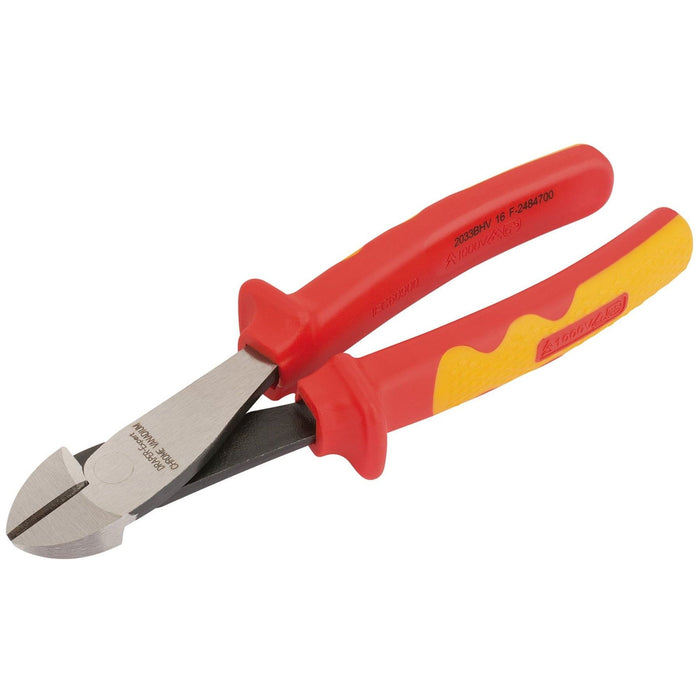 Draper VDE Approved Fully Insulated High Leverage Diagonal Side Cutter, 200mm Draper - Town Tools 