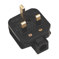 Sealey Black 13A heavy-Duty Plug PL/13/3S