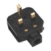 Sealey Black 13A heavy-Duty Plug PL/13/3S Sealey - Town Tools 