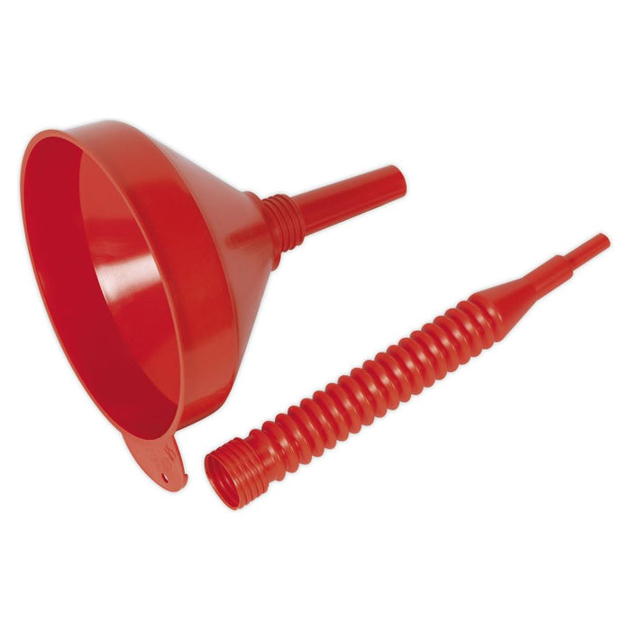 Sealey Flexi-Spout Funnel Medium200mm with Filter F2F Sealey - Town Tools 