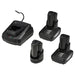 12V Drill Drive and Ratchet Interchange Kit, 2 x 4.0Ah Li-ion Battery, 1 x 1.5Ah Li-ion Battery, 1 x Fast Charger, 1 x Tool Bag Draper - Town Tools