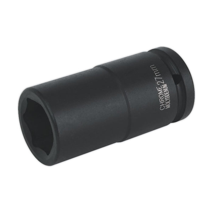 Sealey Impact Socket 27mm Deep 3/4"Sq Drive IS3427D Sealey - Town Tools 