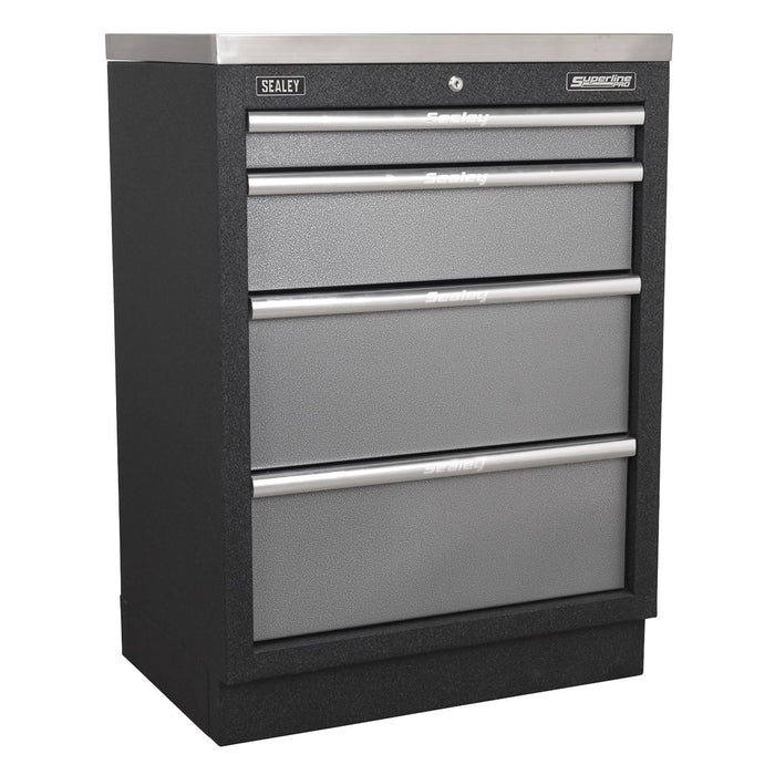 Sealey Superline Pro 4.9m Storage System Stainless Worktop APMSSTACK17SS Sealey - Town Tools 