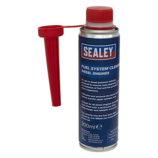 Sealey Fuel System Cleaner 300ml Diesel Engines FSCD300 Sealey - Town Tools