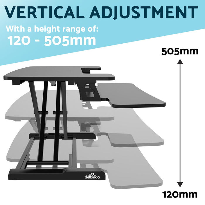 Dellonda 71cm Height-Adjustable Standing Desk Riser