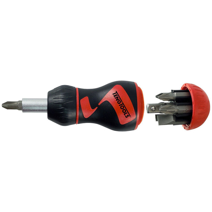 Teng Tools 1/4" Stubby Ratcheting Bits Driver Set Teng Tools - Town Tools 