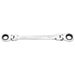 Draper HI-TORQ Metric Flexible Head Double Ring Ratchet Spanner, 14 x 15mm Draper - Town Tools