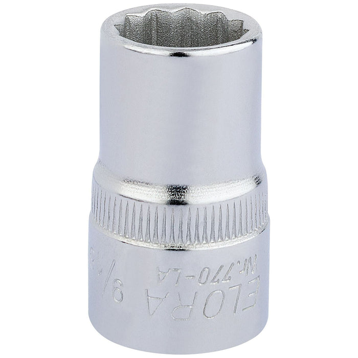 Draper Elora Bi-Hexagon Socket, 1/2" Sq. Dr., 9/16" 24369 Draper - Town Tools 