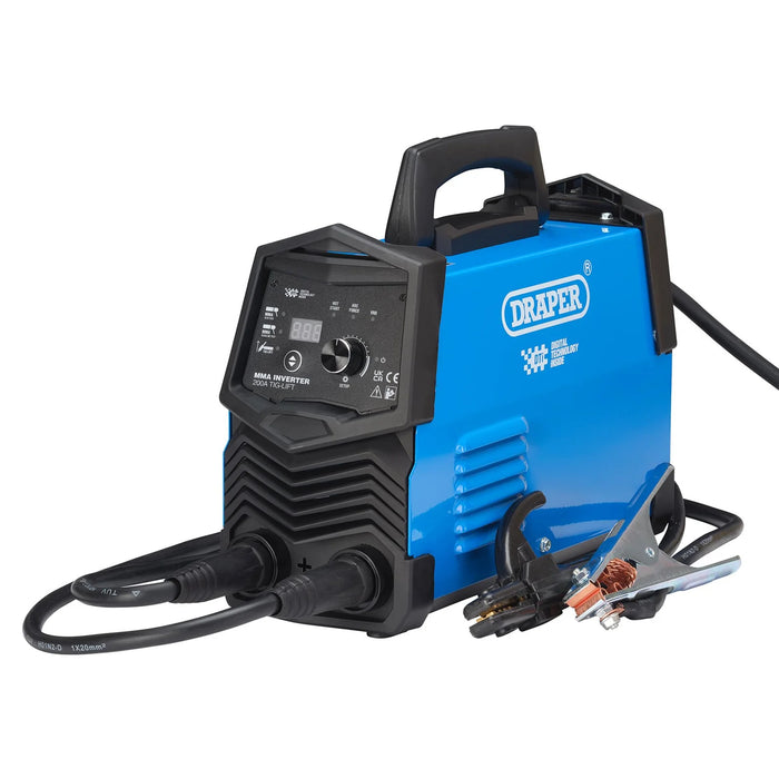 Draper MMA Inverter Welder with TIG-Lift Dti, 200A - AW200A