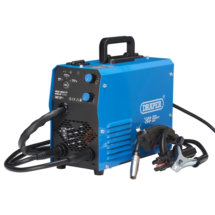 Draper Gasless MIG Inverter Multi-Welder Dti, 120A - MW120A
