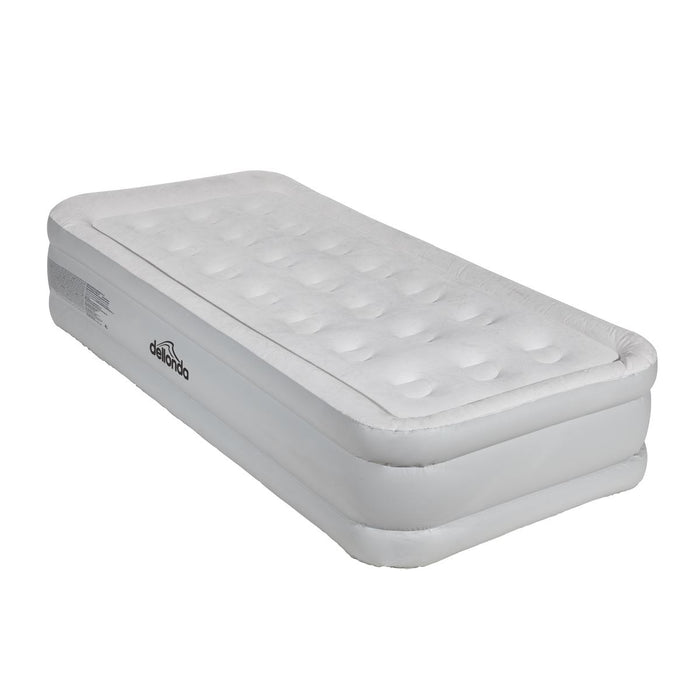 Dellonda Raised Air Bed with Removable Electric Pump & Storage Bag - Single