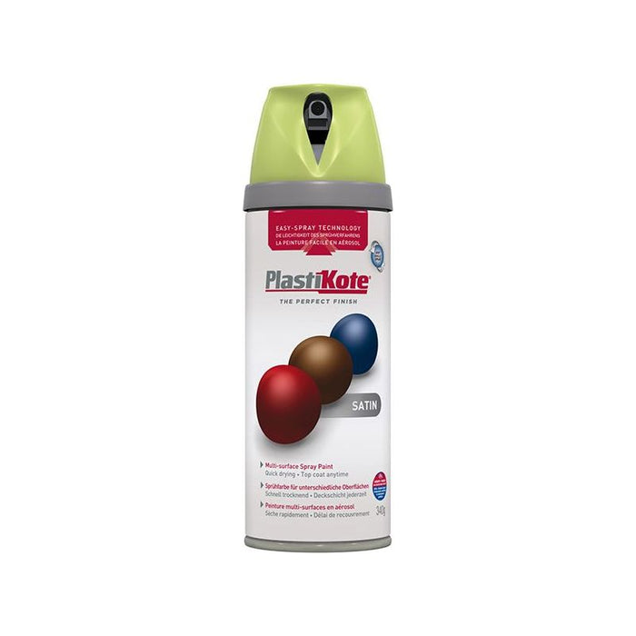 Plastikote Twist & Spray Satin Pistachio 400ml PlastiKote - Town Tools