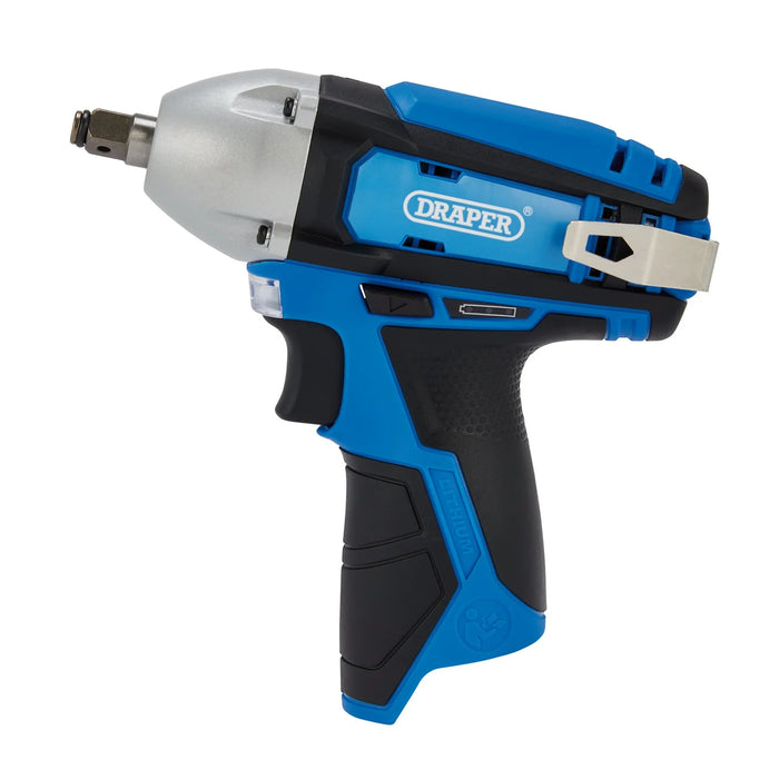 Draper 12V Impact Wrench, 3/8" Sq. Dr., 80Nm (Sold Bare) - CIW12VD