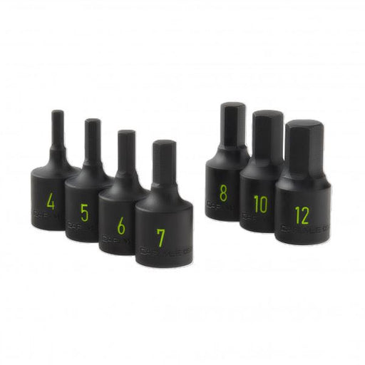 Carlyle Tools 7Pc 3/8 Drive Hex Impact Socket Set 4mm To 12mm - image 1